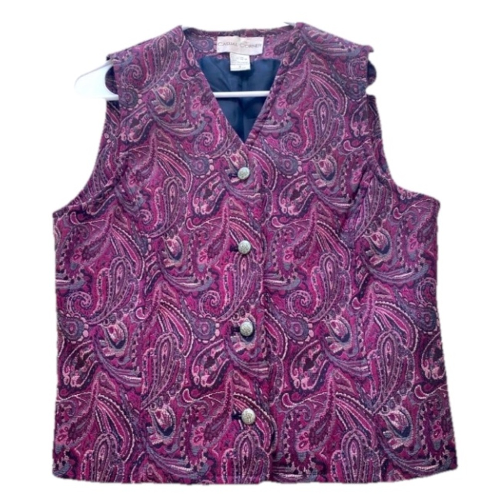 CASUAL CORNER | Vintage Purple 90s Gilet Vest Size 8